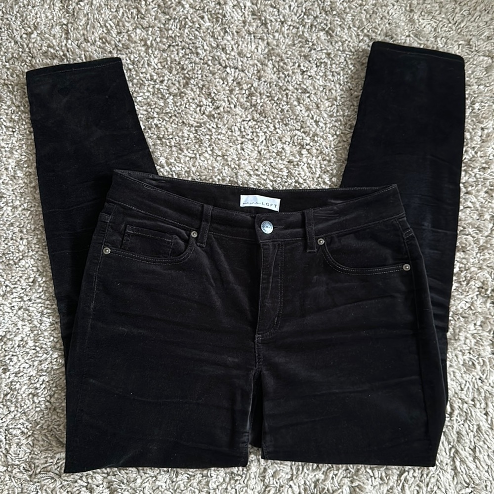 LOFT Velvet Pants size 8